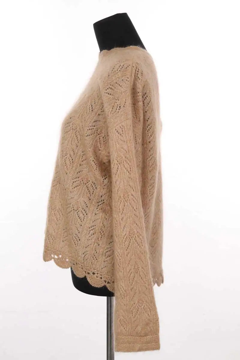 Pull Sézane Camel en Laine