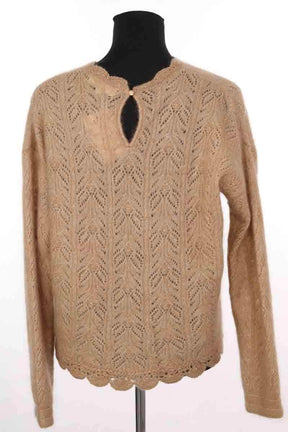 Pull Sézane Camel en Laine