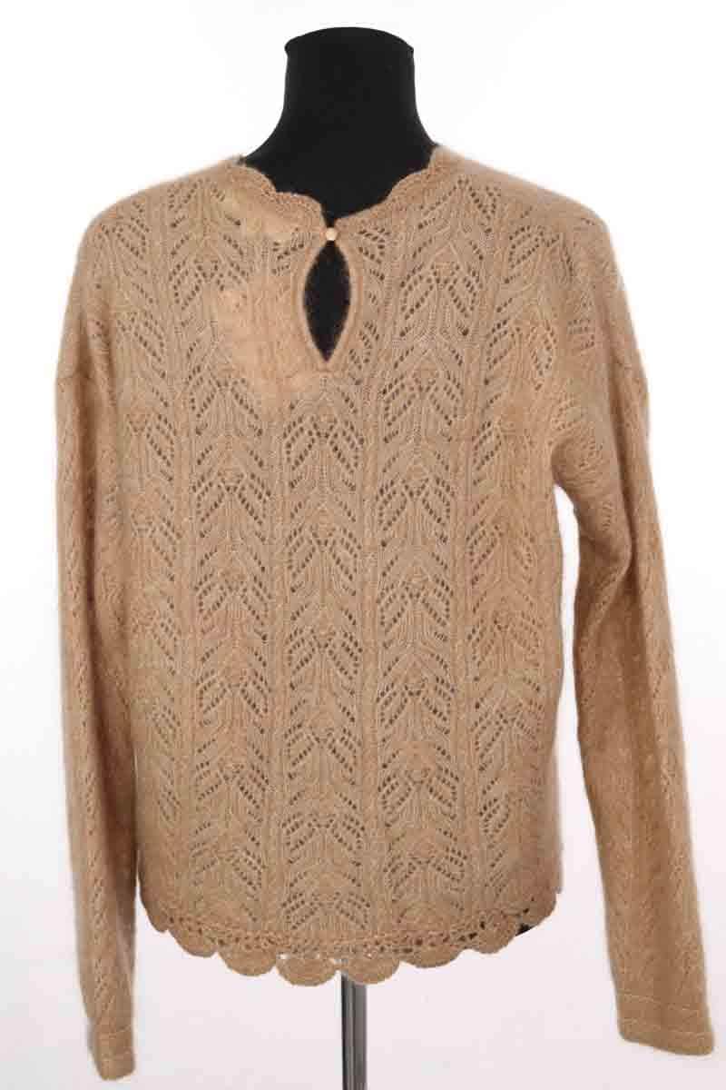 Pull Sézane Camel en Laine
