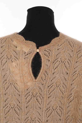 Pull Sézane Camel en Laine