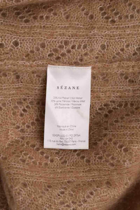 Pull Sézane Camel en Laine