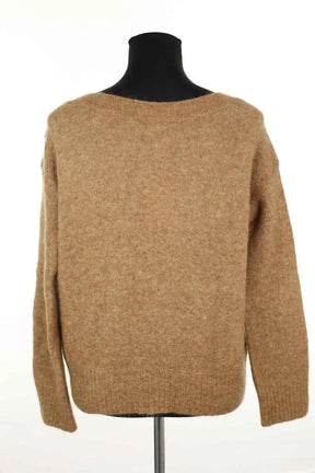 Pull Sézane Camel en Polyamide