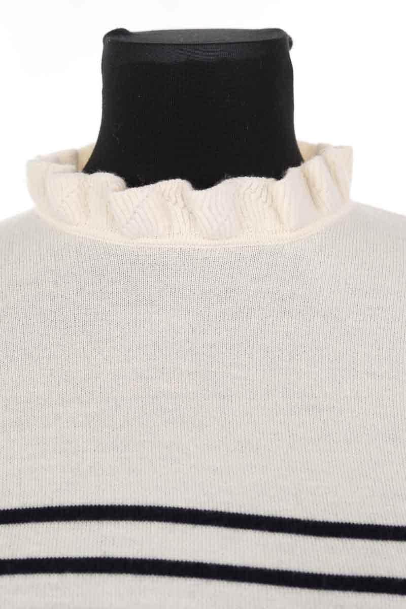 Pull Sézane Ecru en Laine
