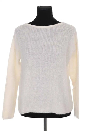 Pull Sézane Ecru en Laine, taille M - Seconde Main