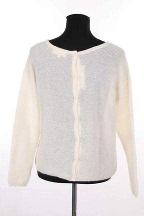 Pull Sézane Ecru en Laine