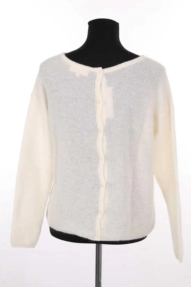 Pull Sézane Ecru en Laine