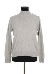 Pull Sézane Gris en Cachemire, taille S - Seconde Main