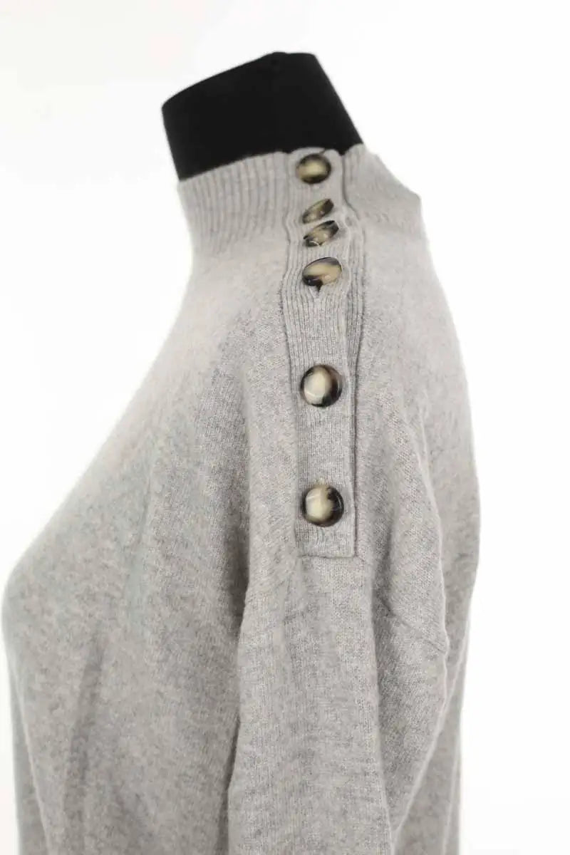 Pull Sézane Gris en Cachemire