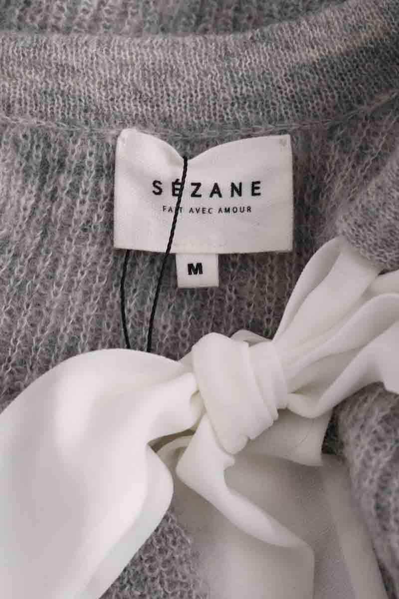 Pull Sézane Gris en Laine