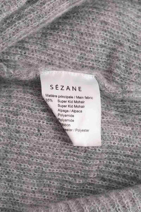 Pull Sézane Gris en Laine