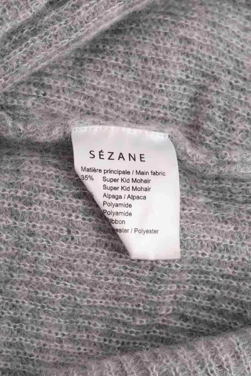 Pull Sézane Gris en Laine