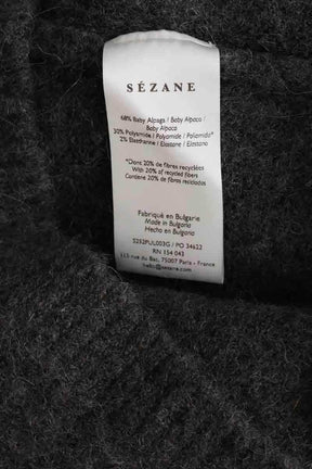 Pull Sézane Gris en Laine