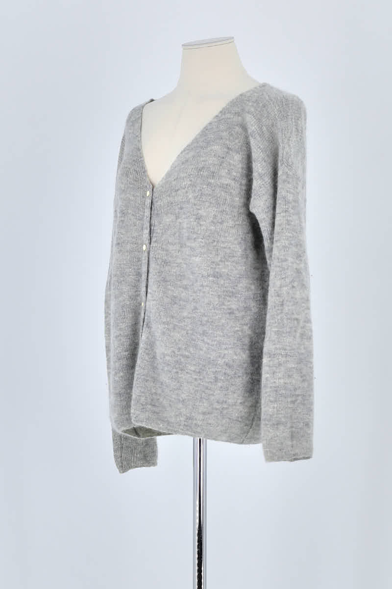 Pull Sézane Gris en Polyamide