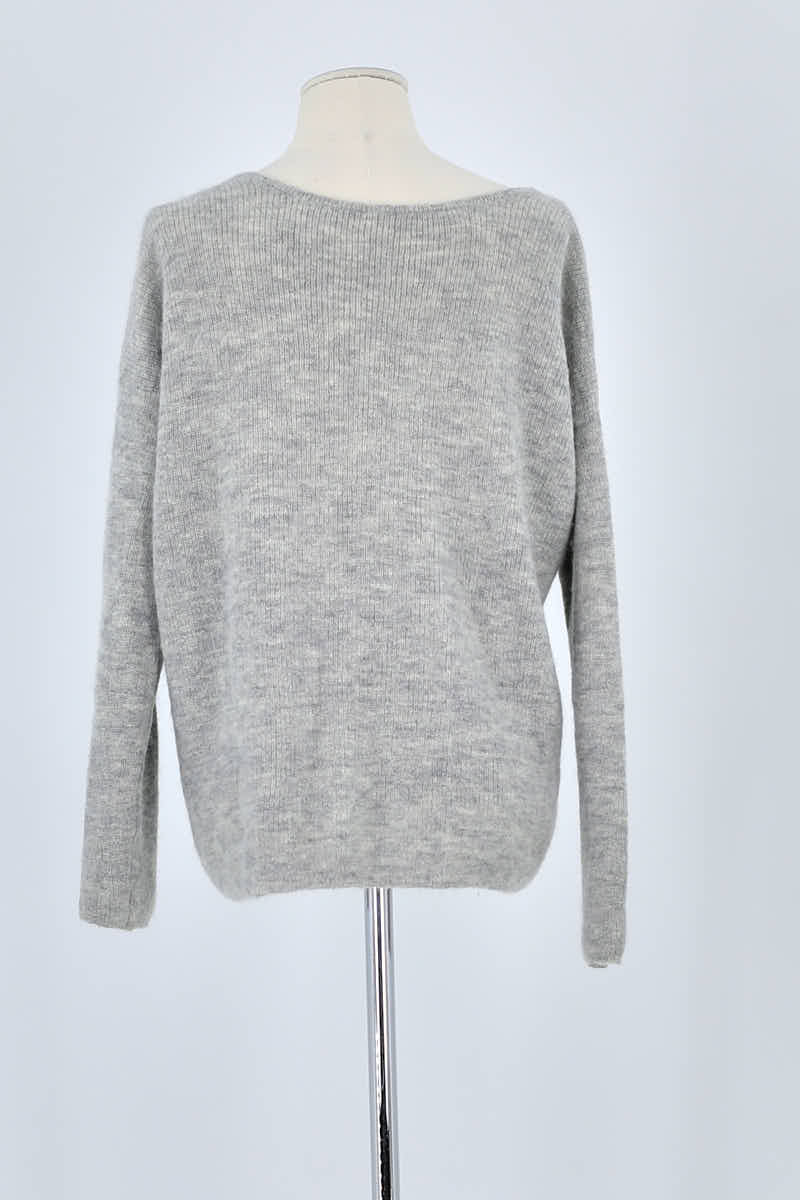 Pull Sézane Gris en Polyamide