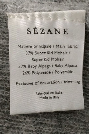 Pull Sézane Gris en Polyamide