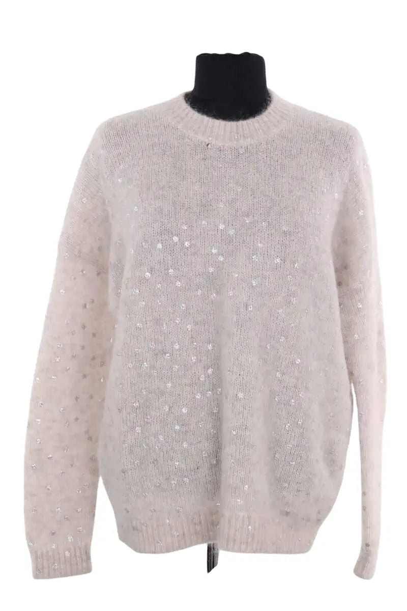 Pull Sézane Gris en Synthétique, taille M - Seconde Main