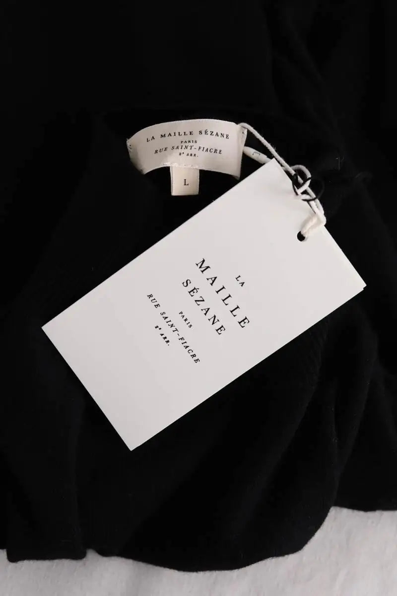 Pull Sézane Jacob Noir en Laine
