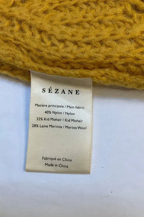 Pull Sézane Jaune en Laine