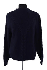 Pull Sézane Marine en Laine, taille S - Seconde Main