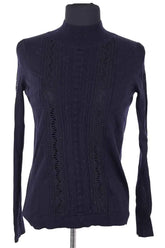 Pull Sézane Marine en Synthétique, taille XXS - Seconde Main