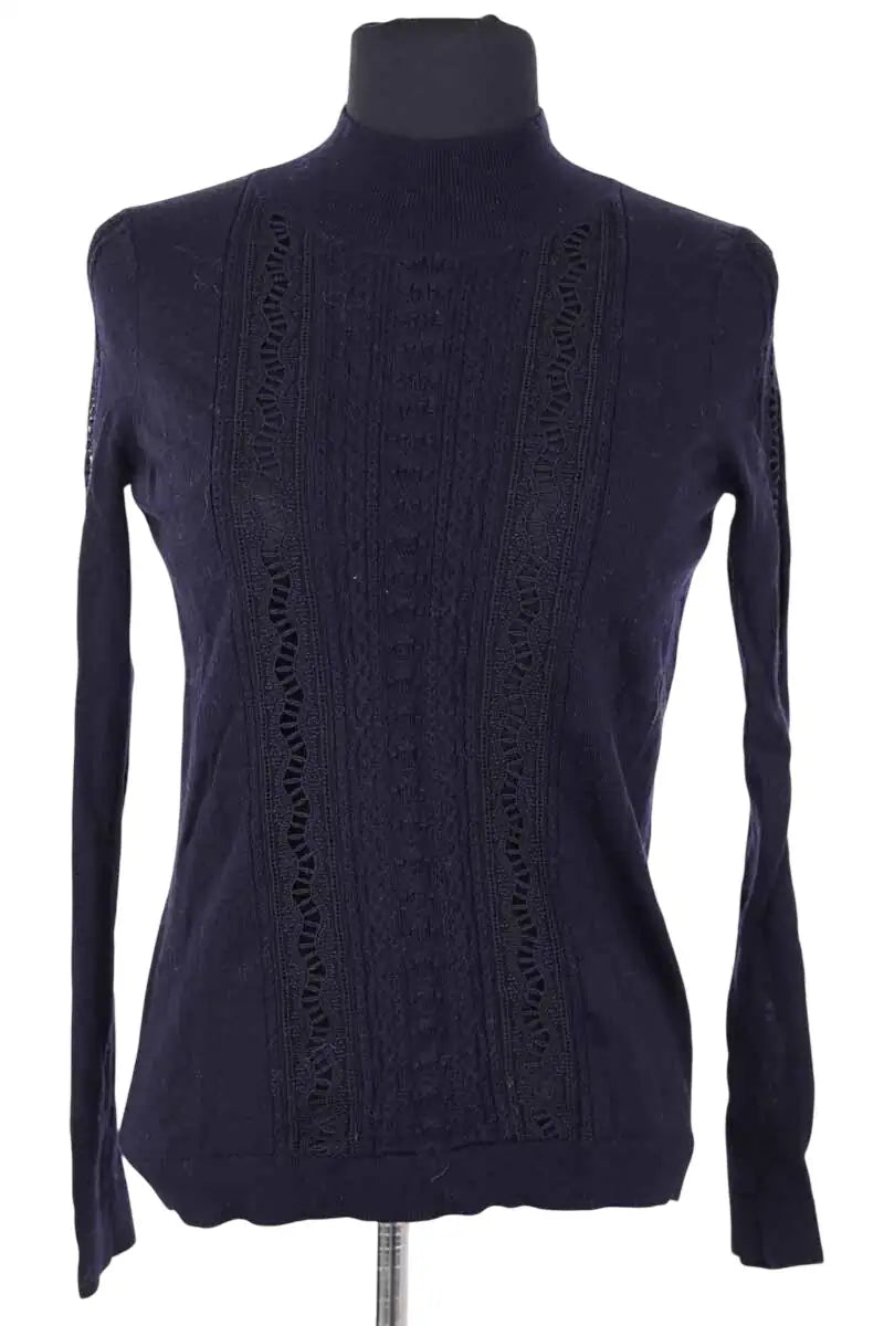 Pull Sézane Marine en Synthétique, taille XXS - Seconde Main