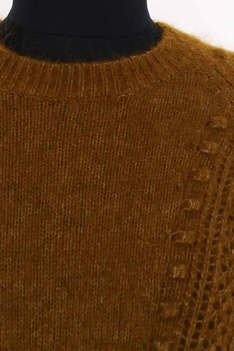 Pull Sézane Marron en Laine