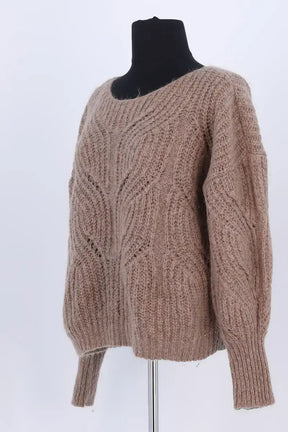 Pull Sézane Marron en Laine