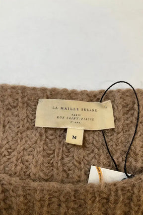 Pull Sézane Marron en Laine