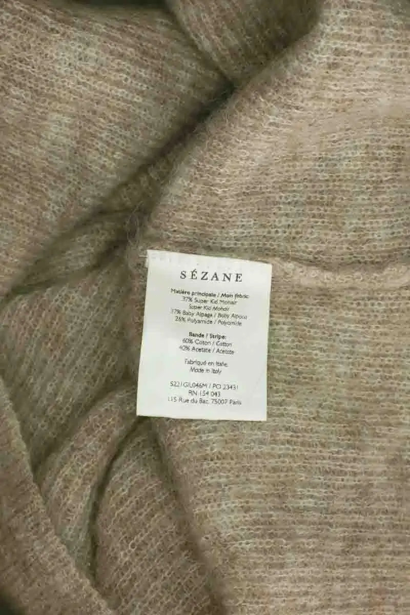 Pull Sézane Marron en Laine