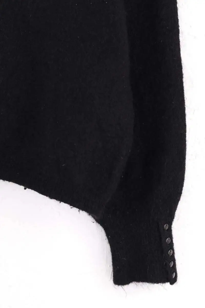 Pull Sézane Noir en Laine