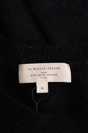 Pull Sézane Noir en Laine