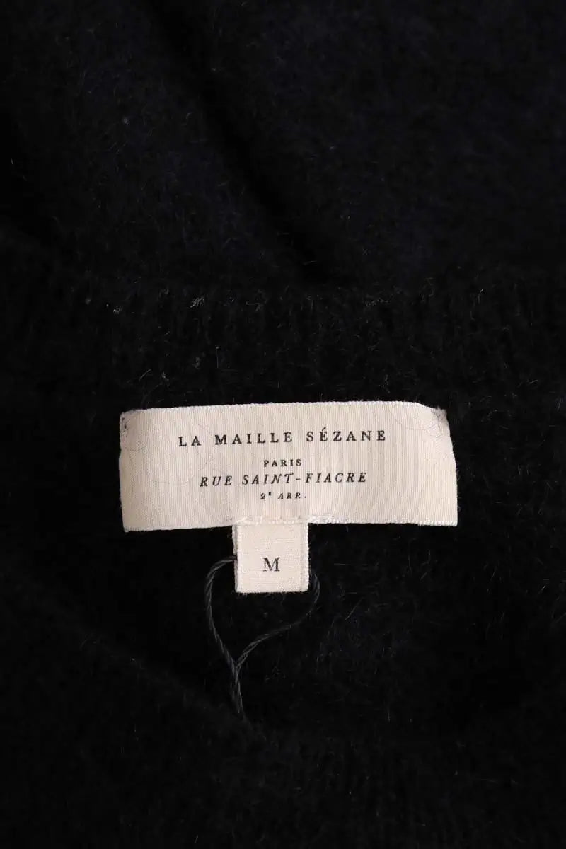 Pull Sézane Noir en Laine