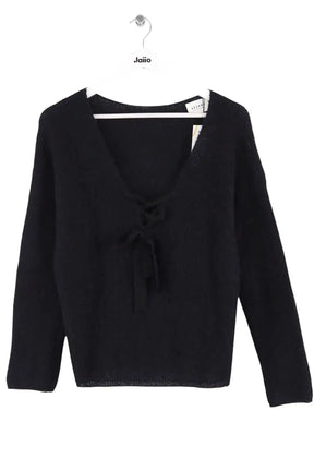 Pull Sézane Noir en Laine, taille M - Seconde Main