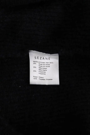Pull Sézane Noir en Laine
