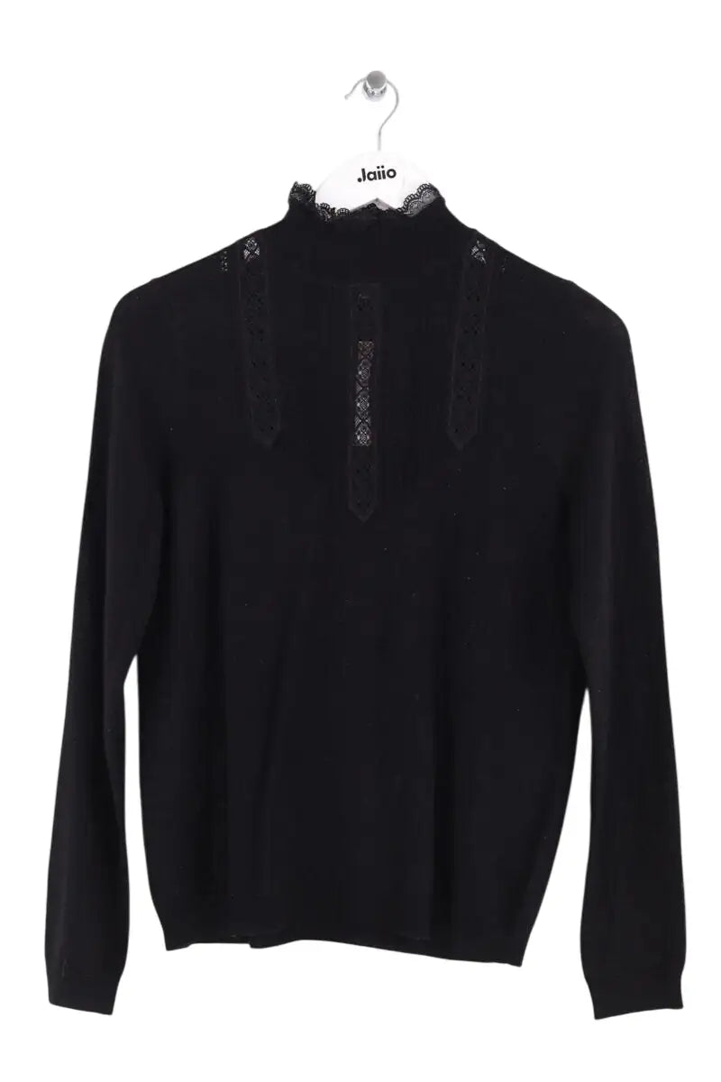 Pull Sézane Noir en Laine, taille S - Seconde Main