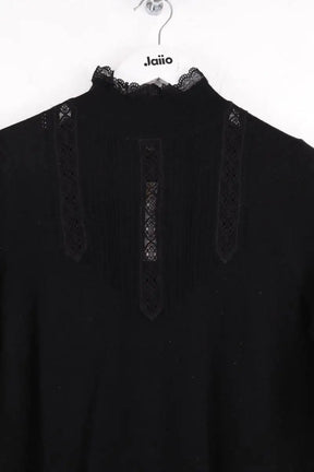 Pull Sézane Noir en Laine
