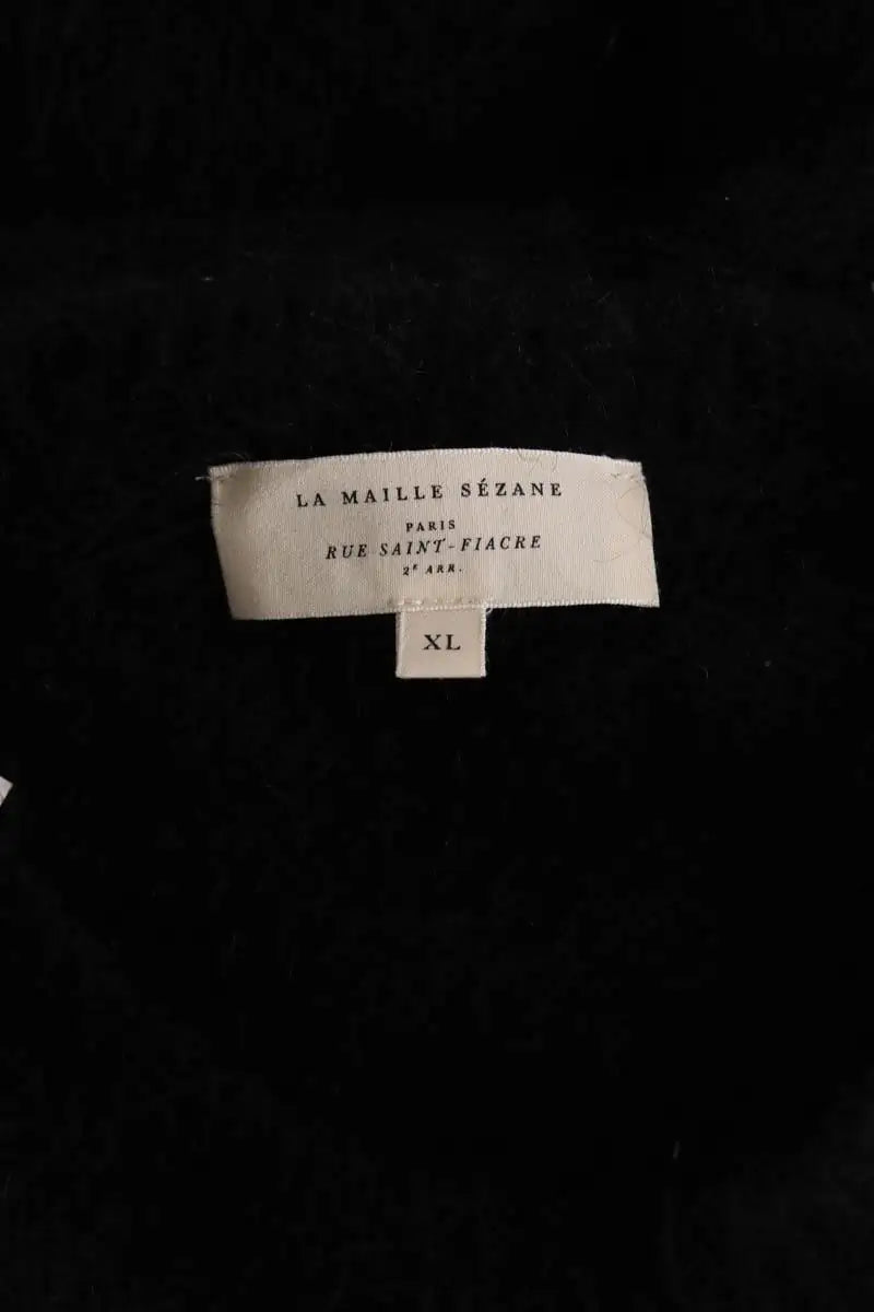 Pull Sézane Noir en Laine