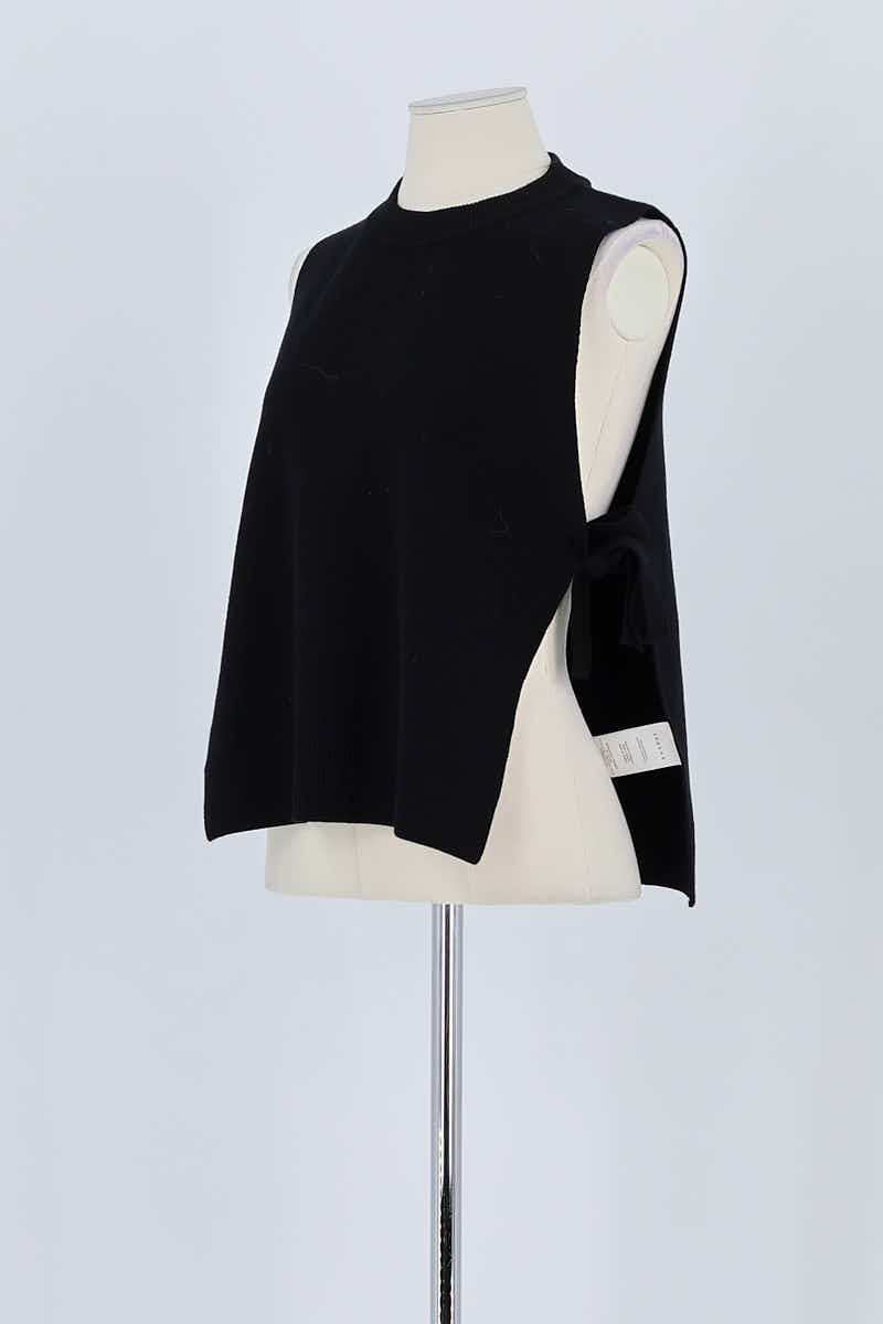 Pull Sézane Noir en Laine