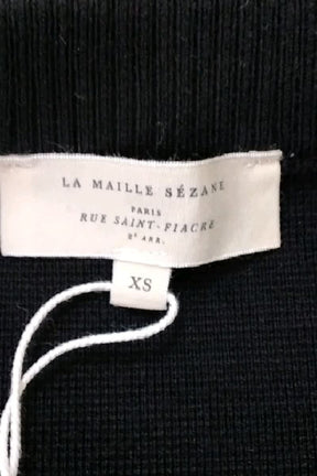 Pull Sézane Noir en Laine