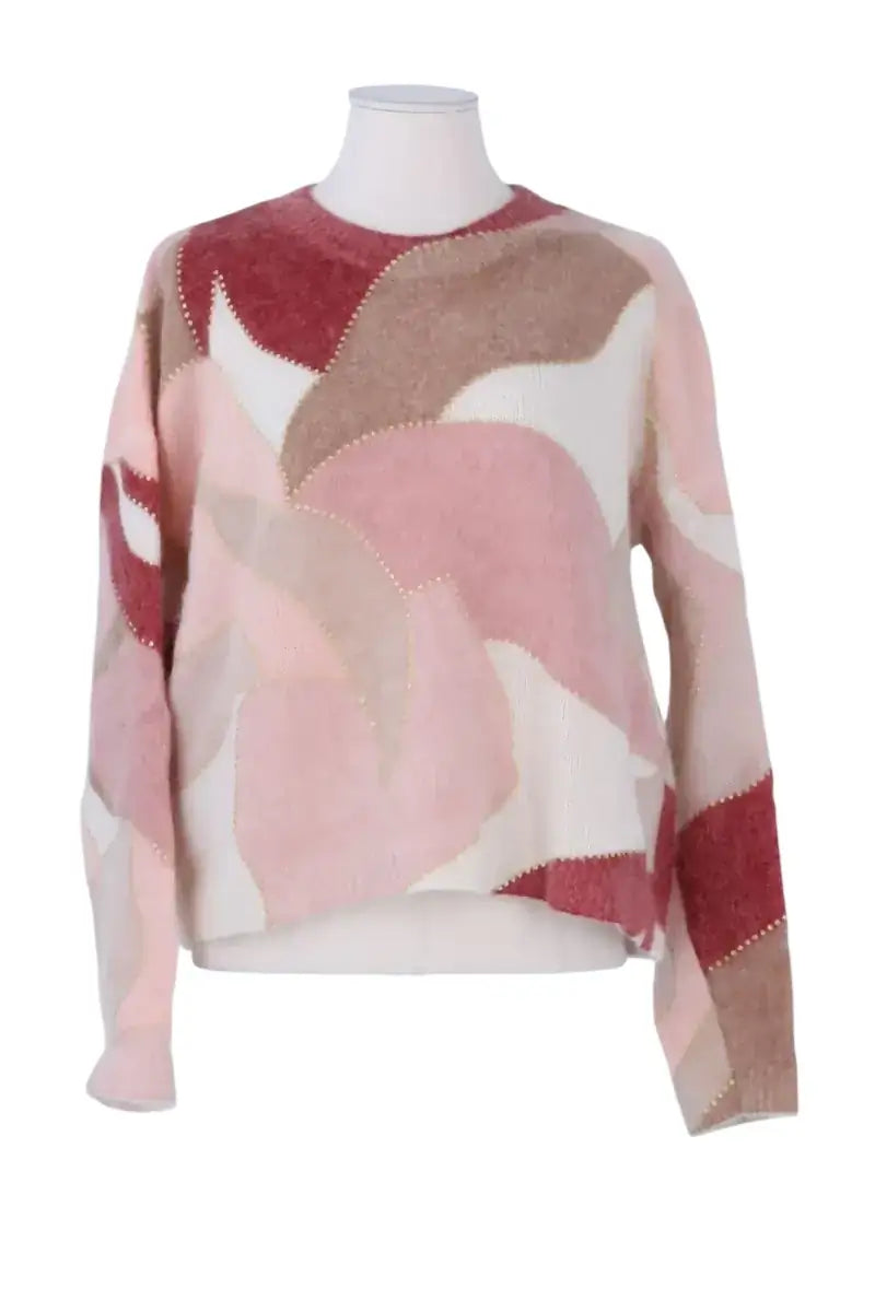 Pull Sézane Rose en Laine, taille M - Seconde Main