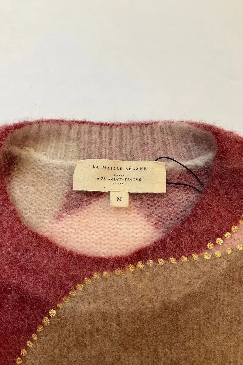 Pull Sézane Rose en Laine