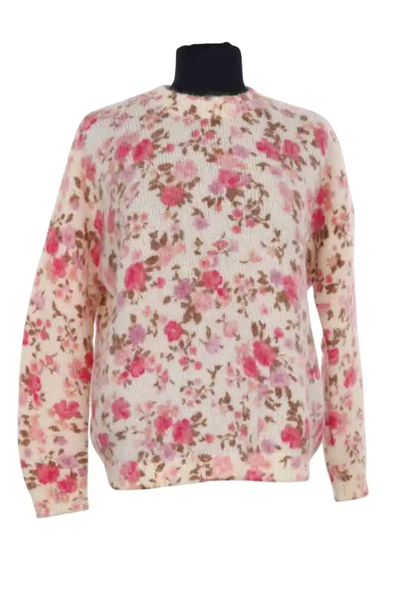 Pull Sézane Rose en Laine, taille S - Seconde Main