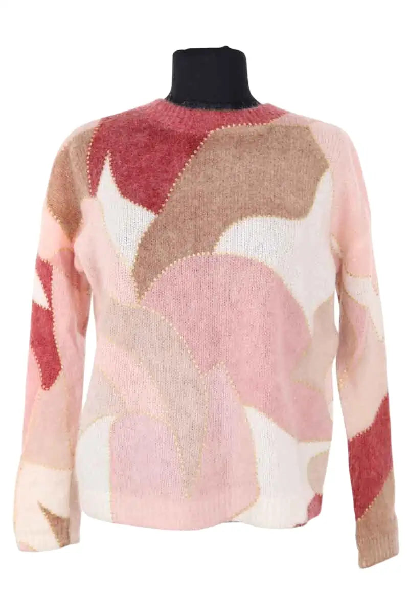 Pull Sézane Rose en Laine, taille XXS - Seconde Main