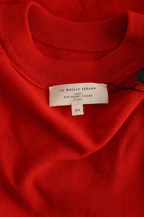 Pull Sézane Rouge en Laine