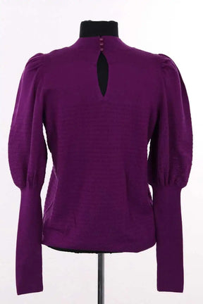 Pull Sézane Violet en Laine