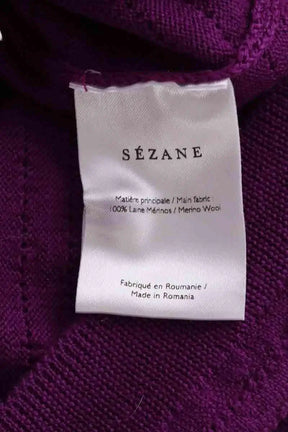 Pull Sézane Violet en Laine