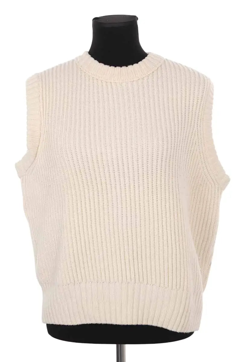 Pull Soeur Ecru en Laine, taille M - Seconde Main