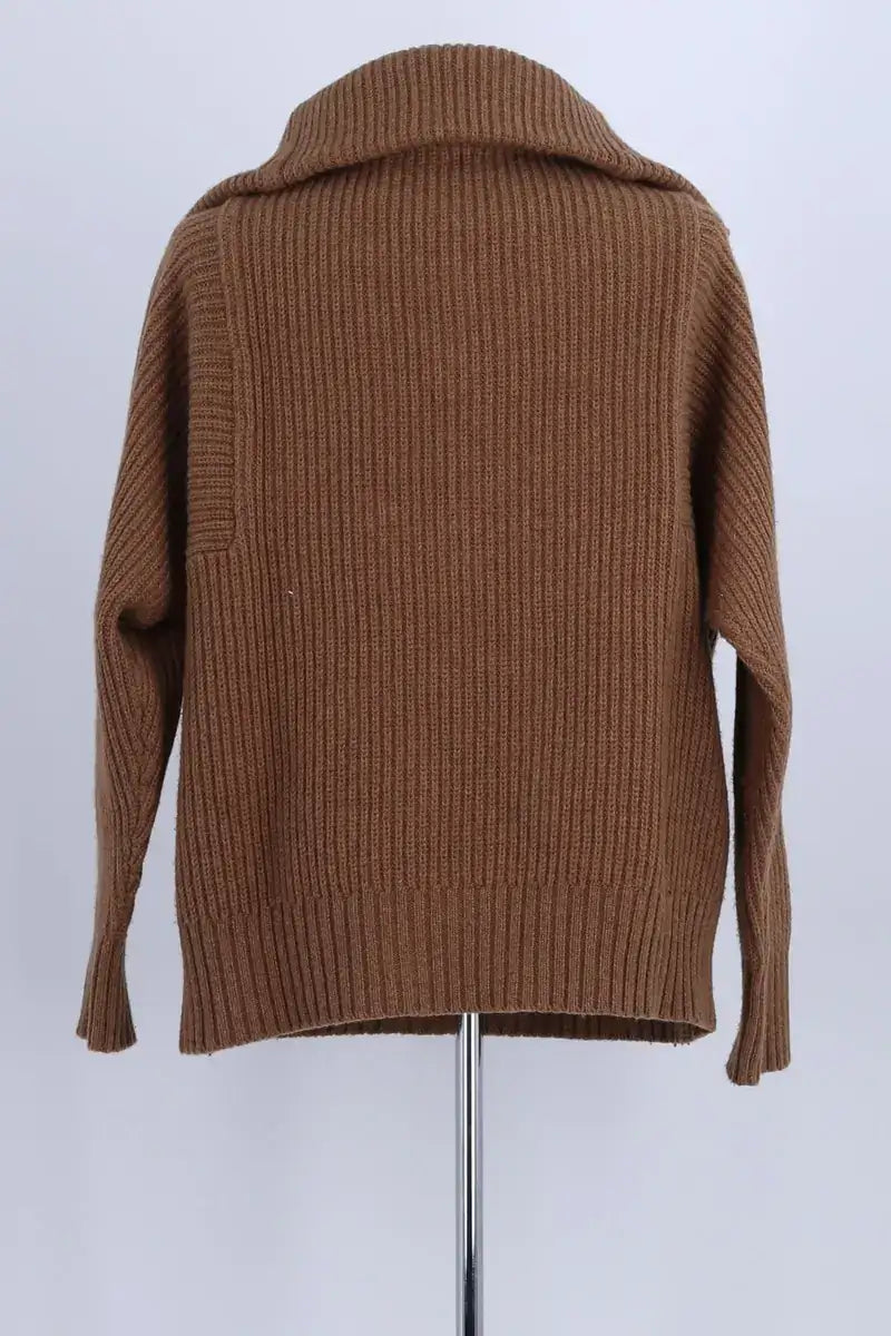 Pull Soeur Marron en Laine