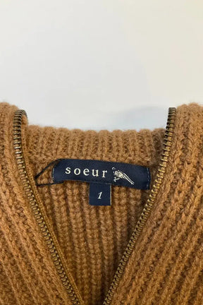 Pull Soeur Marron en Laine