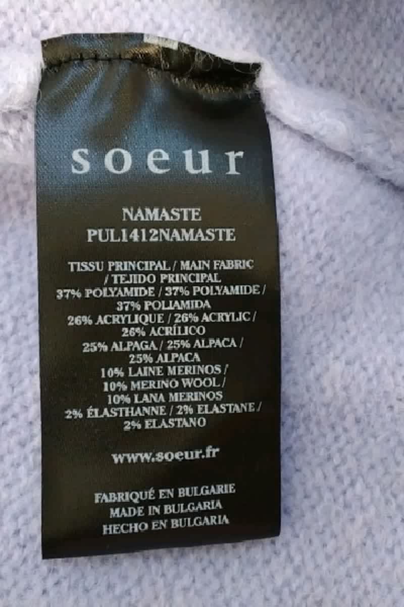 Pull Soeur Violet en Polyamide
